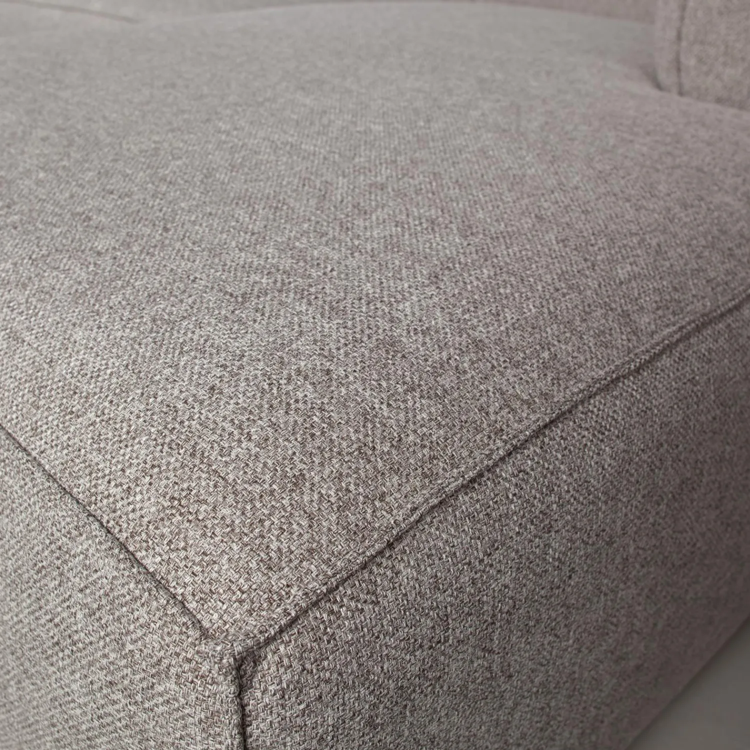 Hot WOOOD Bean hoekbank links incl. kussens melange Lichtgrijs