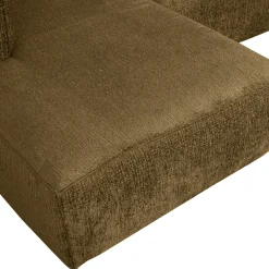 New WOOOD Bean hoekbank links structure velvet Spices