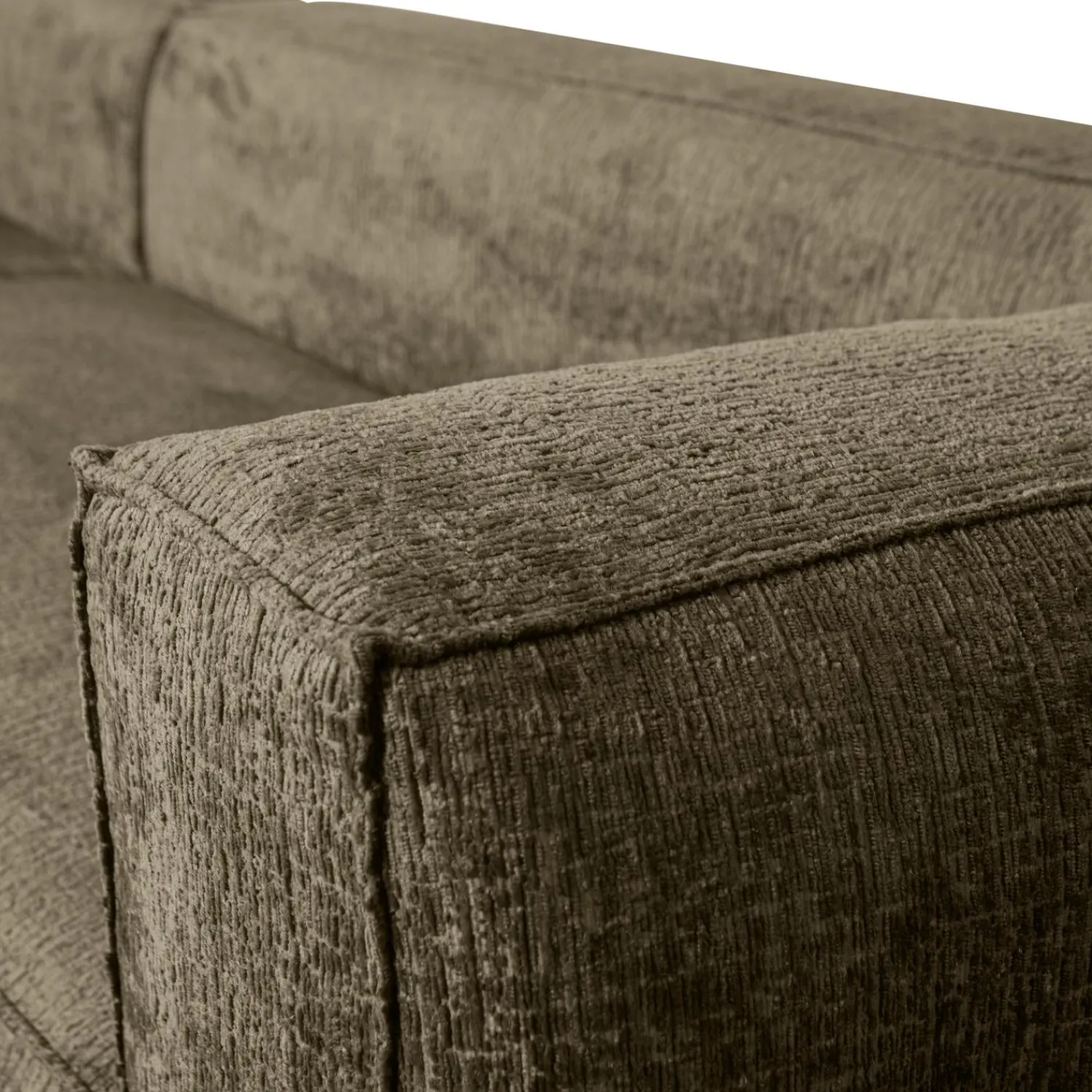 Discount WOOOD Bean hoekbank links structure velvet Moss