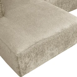 New WOOOD Bean hoekbank links structure velvet Buttermilk