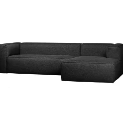 Sale WOOOD Bean hoekbank rechts incl. kussens melange Donkergrijs