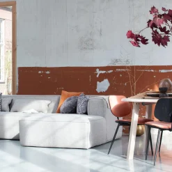 Best WOOOD Bean hoekbank rechts incl. kussens melange Lichtgrijs