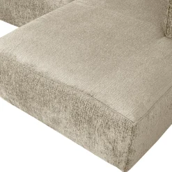 WOOOD Bean hoekbank rechts structure velvet Buttermilk