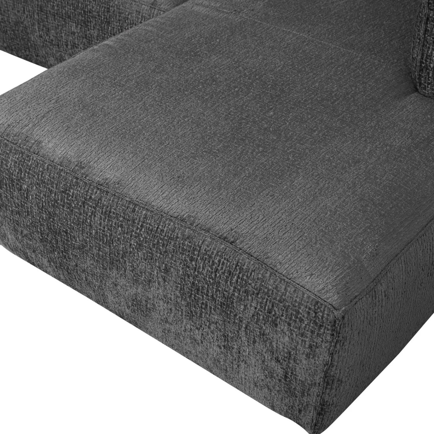 Best WOOOD Bean hoekbank rechts structure velvet Cloud sky