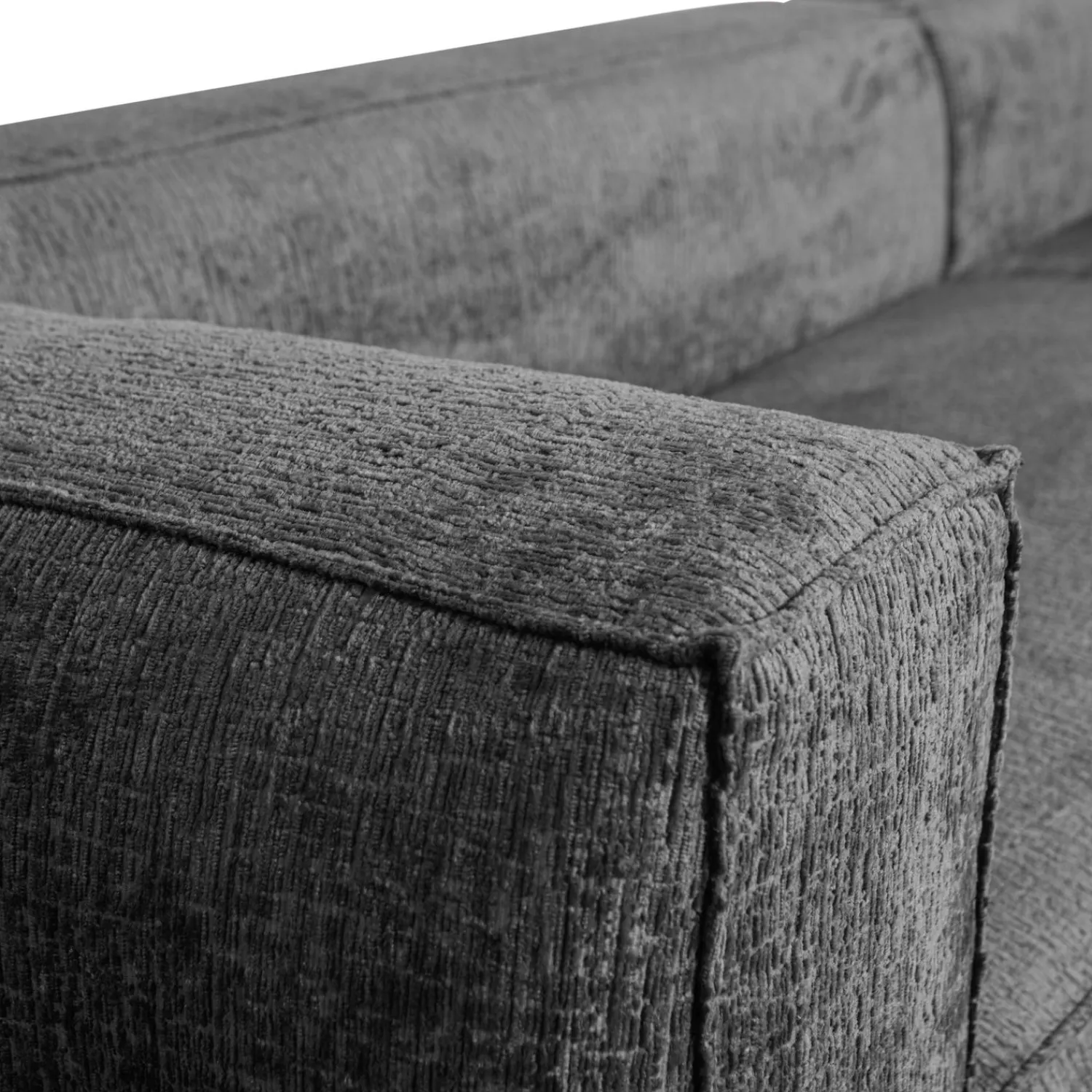 Best WOOOD Bean hoekbank rechts structure velvet Cloud sky