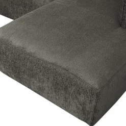 Hot WOOOD Bean hoekbank rechts structure velvet Waterplant