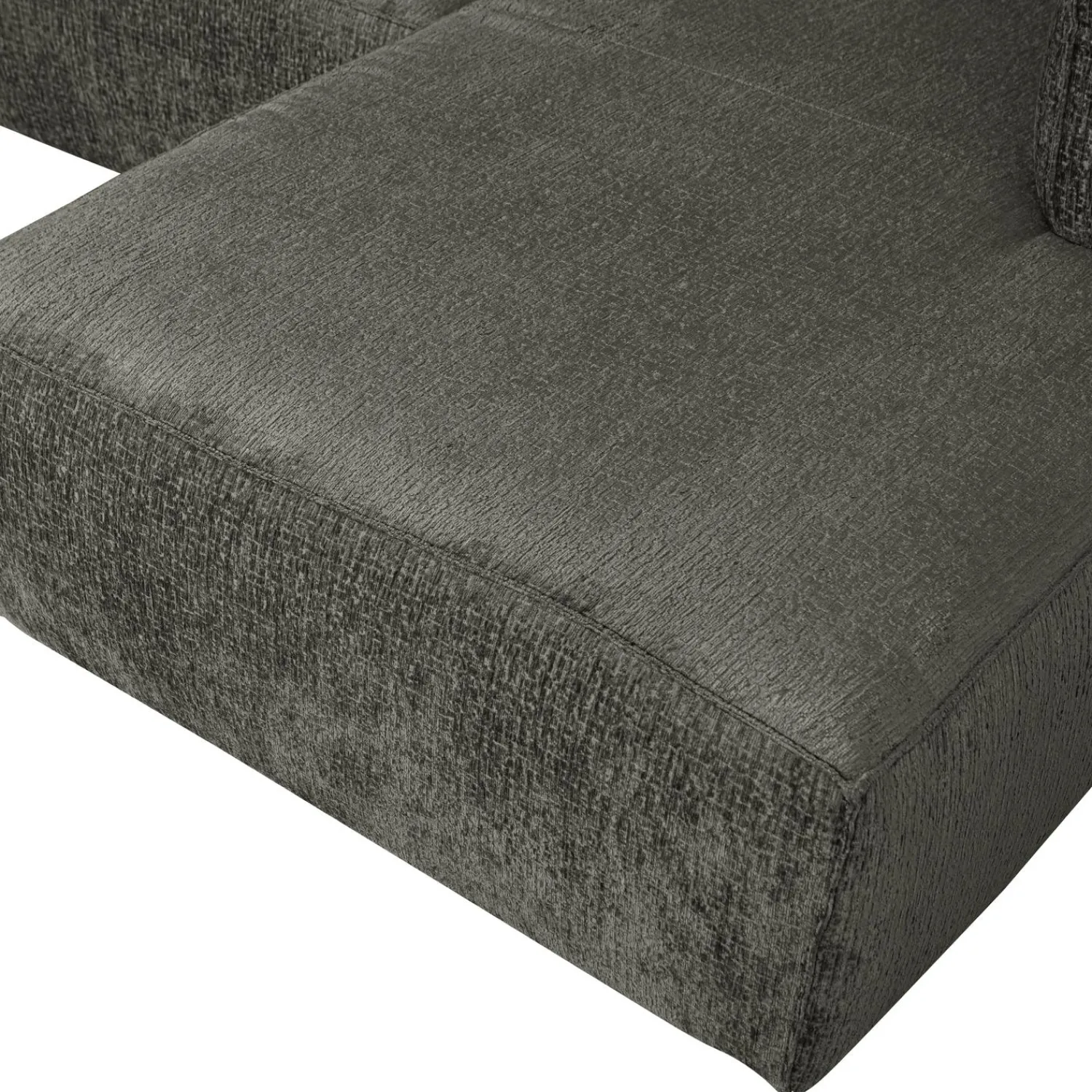 Hot WOOOD Bean hoekbank rechts structure velvet Waterplant