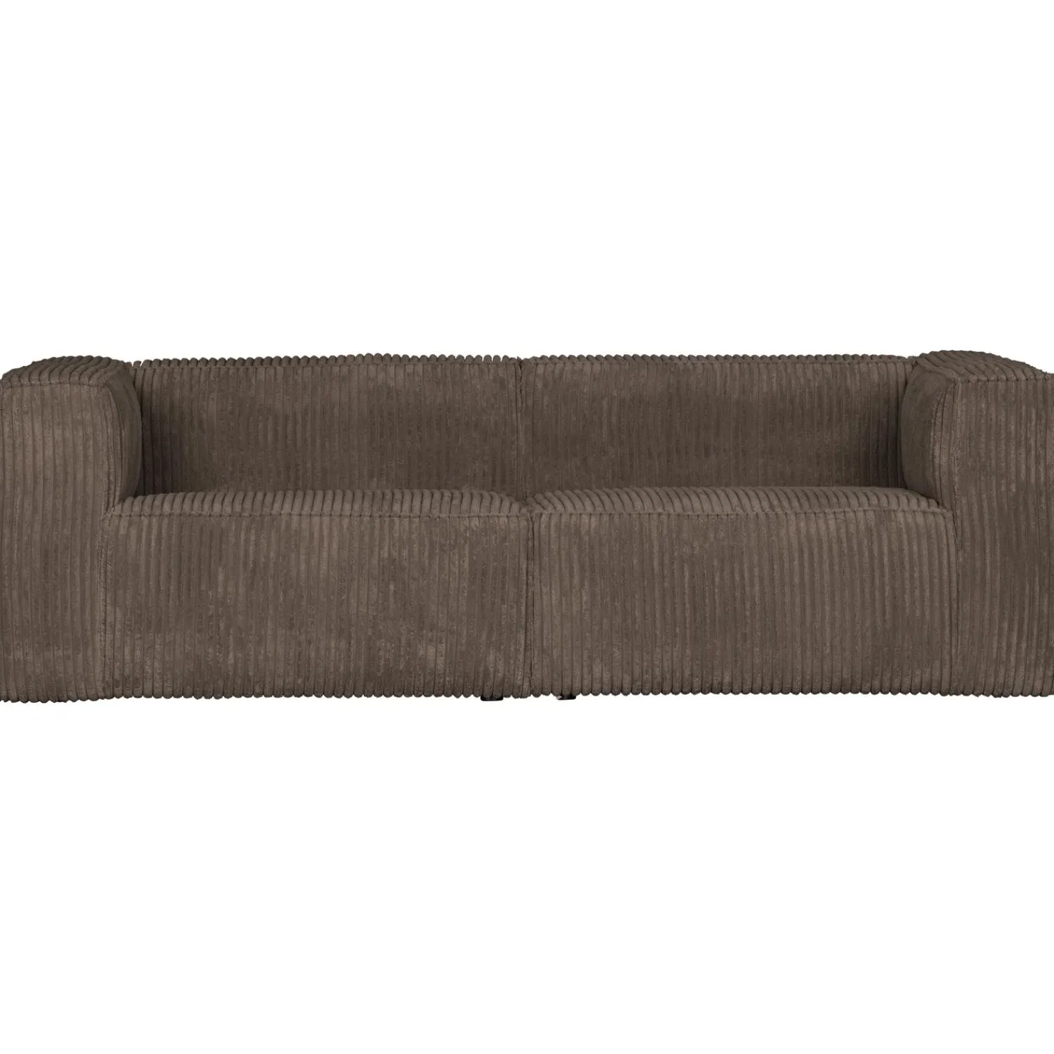 Clearance WOOOD Bean 3,5-zits bank ribstof Mud