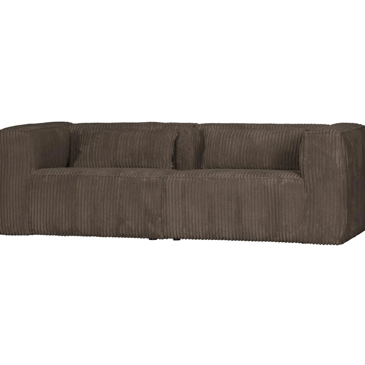 Clearance WOOOD Bean 3,5-zits bank ribstof Mud