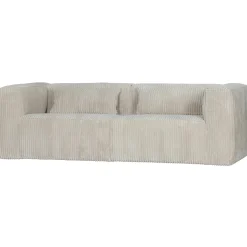 WOOOD Bean 3,5-zits bank ribstof Naturel