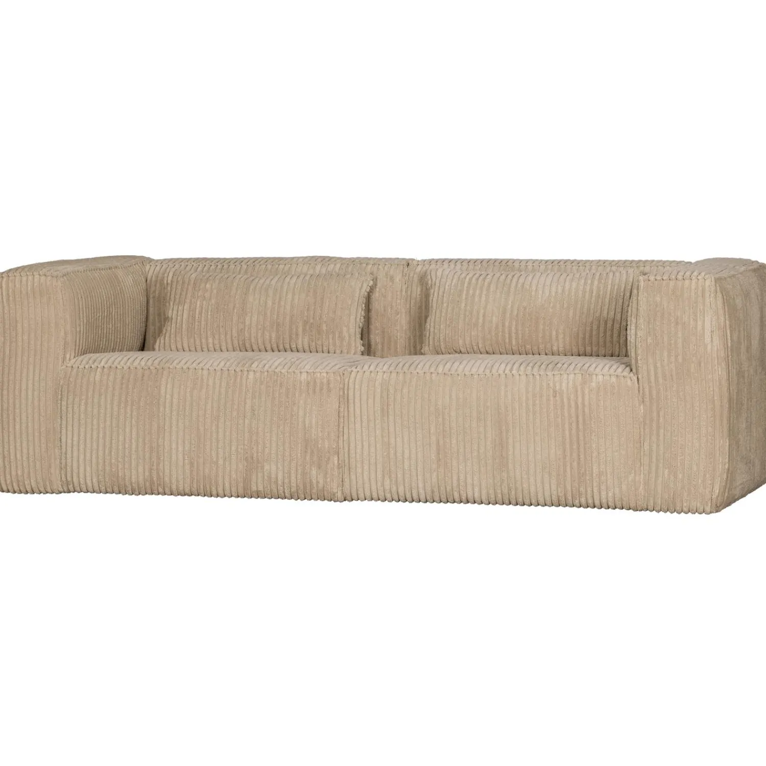 Discount WOOOD Bean 3,5-zits bank ribstof Travertin