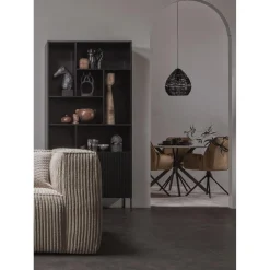 Discount WOOOD Bean 3,5-zits bank ribstof Travertin