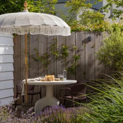 Discount WOOOD Bent tuinstoel kunststof Paars/bruin