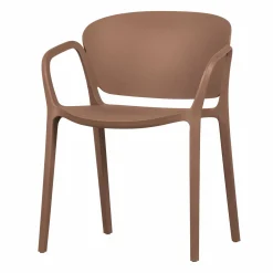 Hot WOOOD Bent tuinstoel kunststof Zalmroze