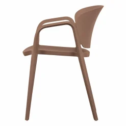 Hot WOOOD Bent tuinstoel kunststof Zalmroze