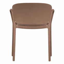 Hot WOOOD Bent tuinstoel kunststof Zalmroze