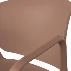 Hot WOOOD Bent tuinstoel kunststof Zalmroze