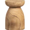 Online WOOOD Bink kruk hout naturel 40xø28 cm