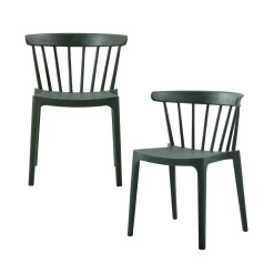 Sale WOOOD Bliss tuinstoel met spijlen kunststof groen Army