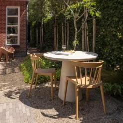 Clearance WOOOD Bliss tuinstoel met spijlen Karamel melange