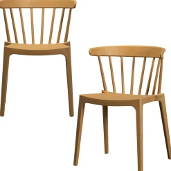 Clearance WOOOD Bliss tuinstoel met spijlen Karamel melange