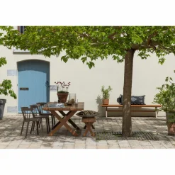 WOOOD Bliss tuinstoel met spijlen Bruin melange