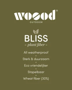 WOOOD Bliss tuinstoel met spijlen Bruin melange