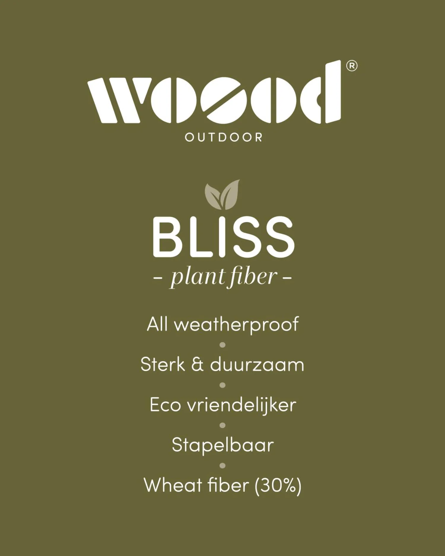 WOOOD Bliss tuinstoel met spijlen Bruin melange