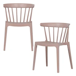 Online WOOOD Bliss tuinstoel met spijlen kunststof Zalmroze