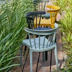 WOOOD Bliss tuinstoel met spijlen kunststof Zwart