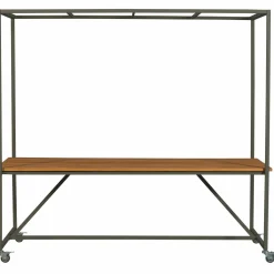 Sale WOOOD Blue sky tuintafel hout met decoframe camouflage groen