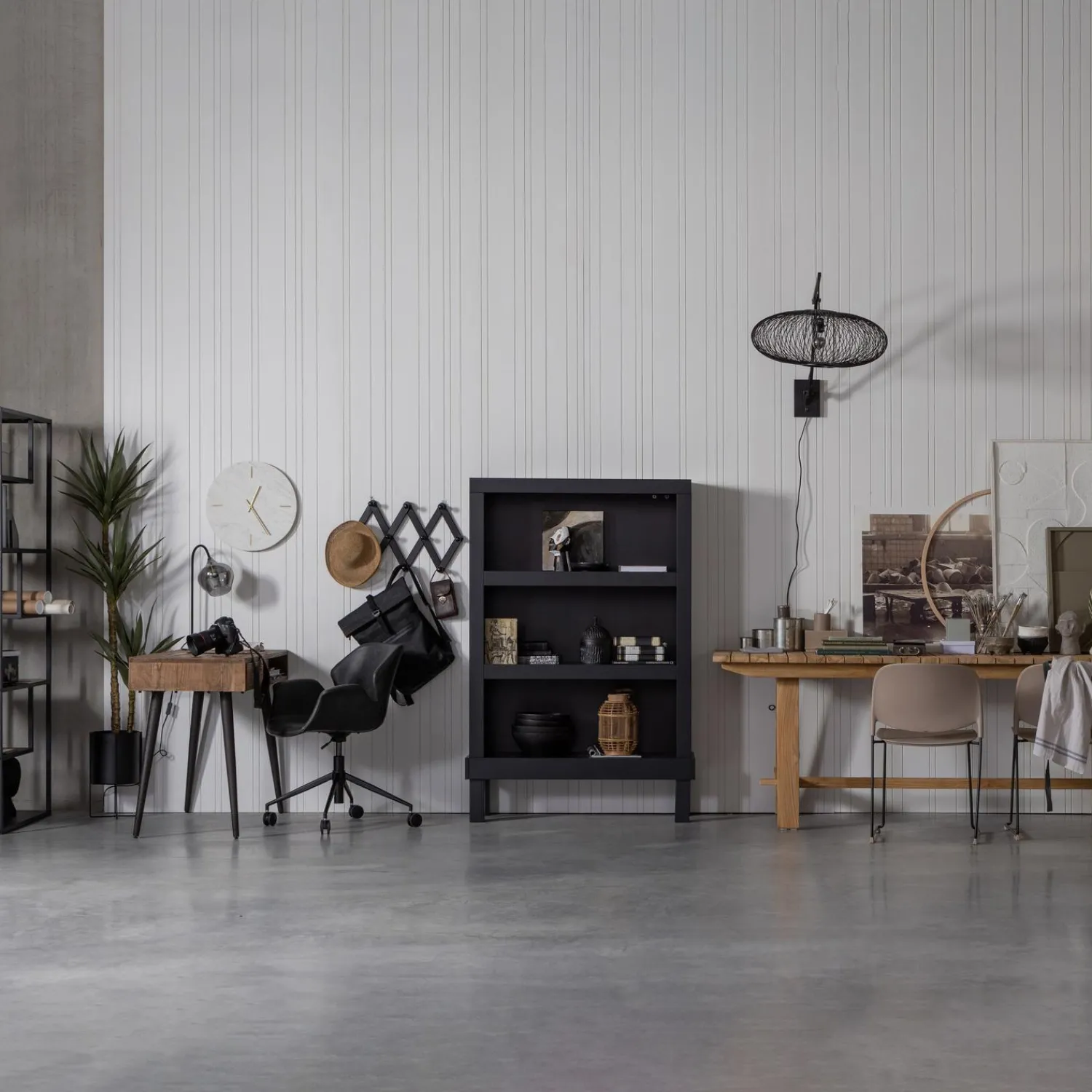 Sale WOOOD Bonk open kast grenen Matzwart