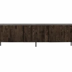 Hot WOOOD Bono Gravure tv meubel essen Bruin