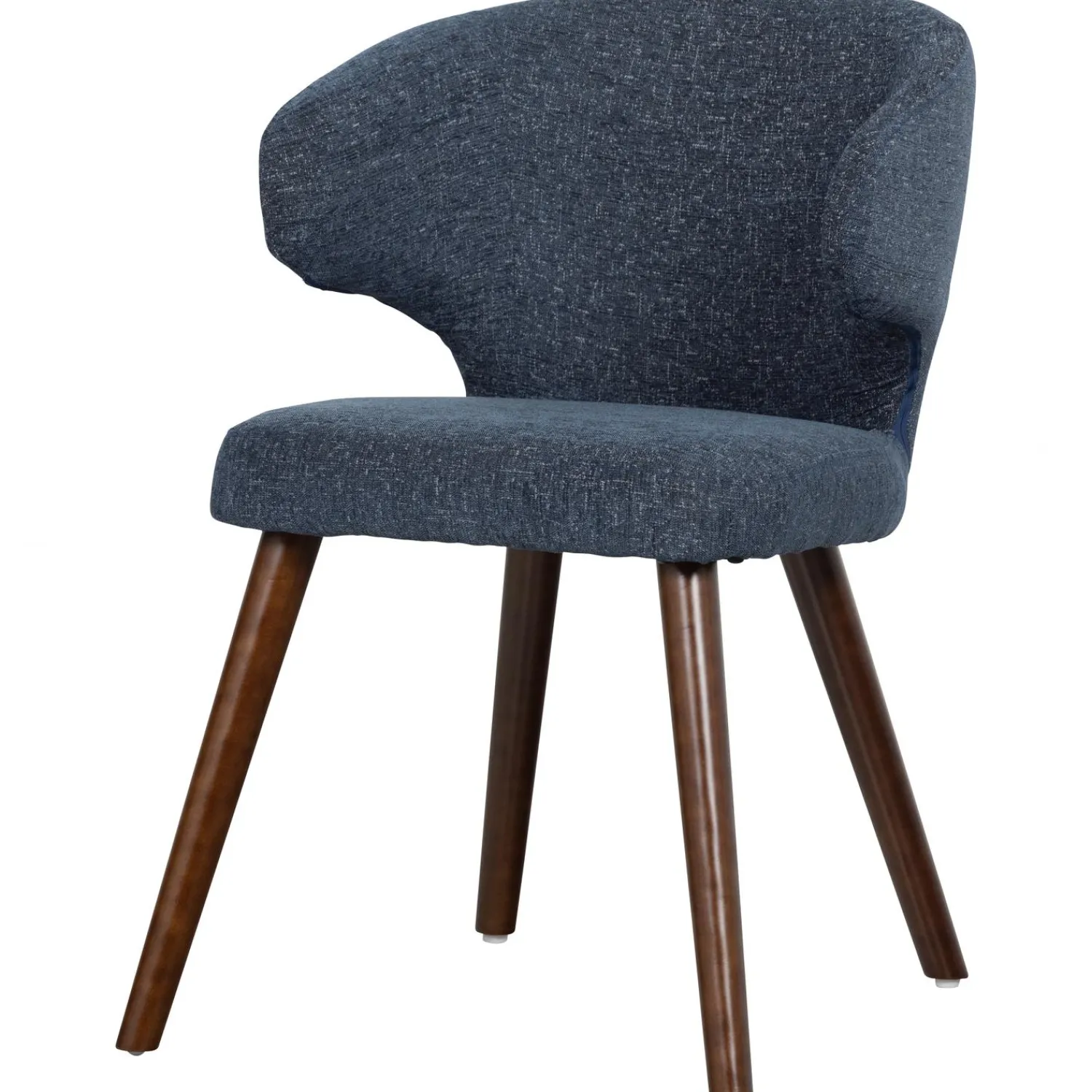 New WOOOD Cape eetkamerstoel gemeleerde stof blauw