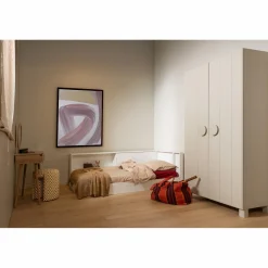 Online WOOOD Carter hoekbed links/rechts grenen Wit