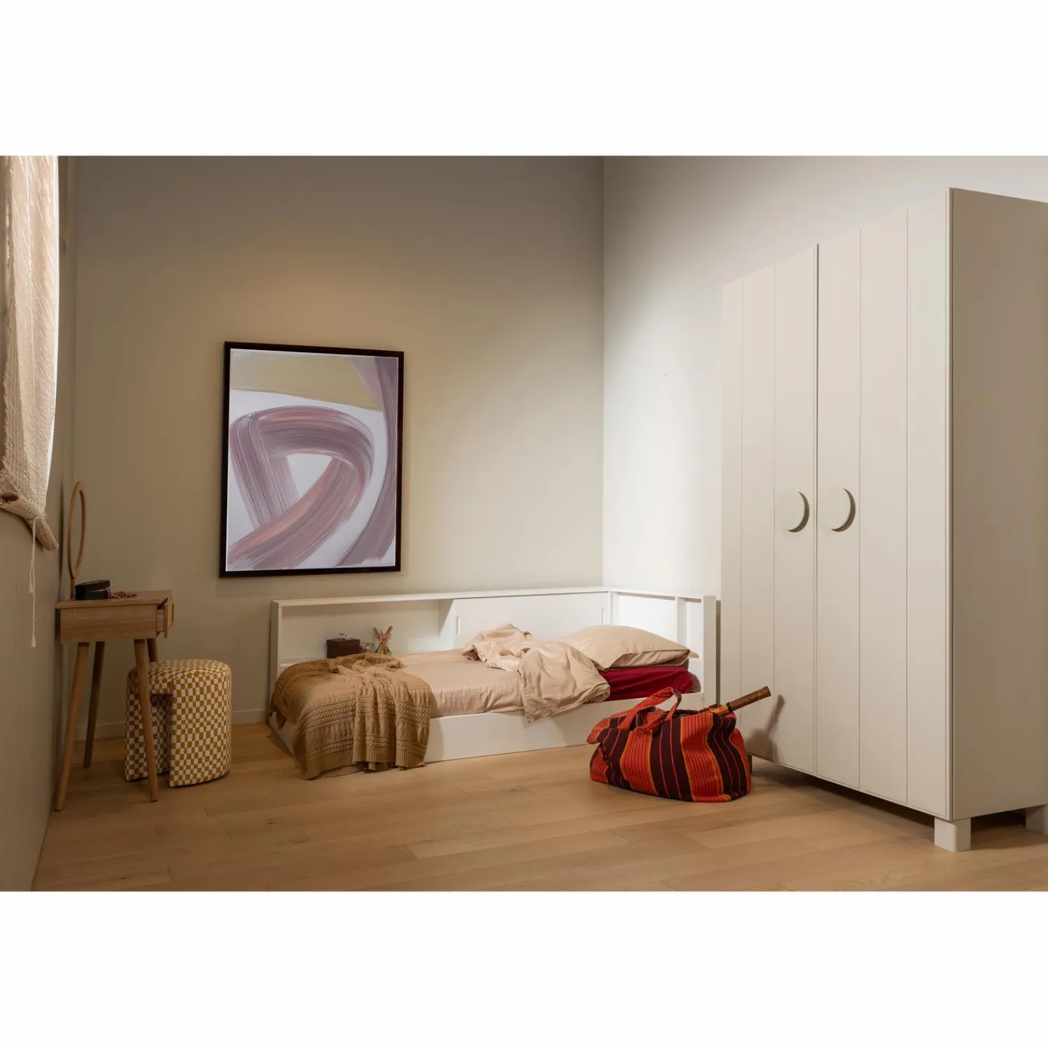 Online WOOOD Carter hoekbed links/rechts grenen Wit