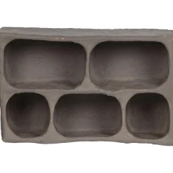 Sale WOOOD Clay wandkastje papier mache grijs