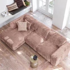 Sale WOOOD Cloud chaise longue bank links chenille /roze Taupe