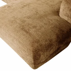 WOOOD Cloud chaise longue bank rechts chenille Honinggeel