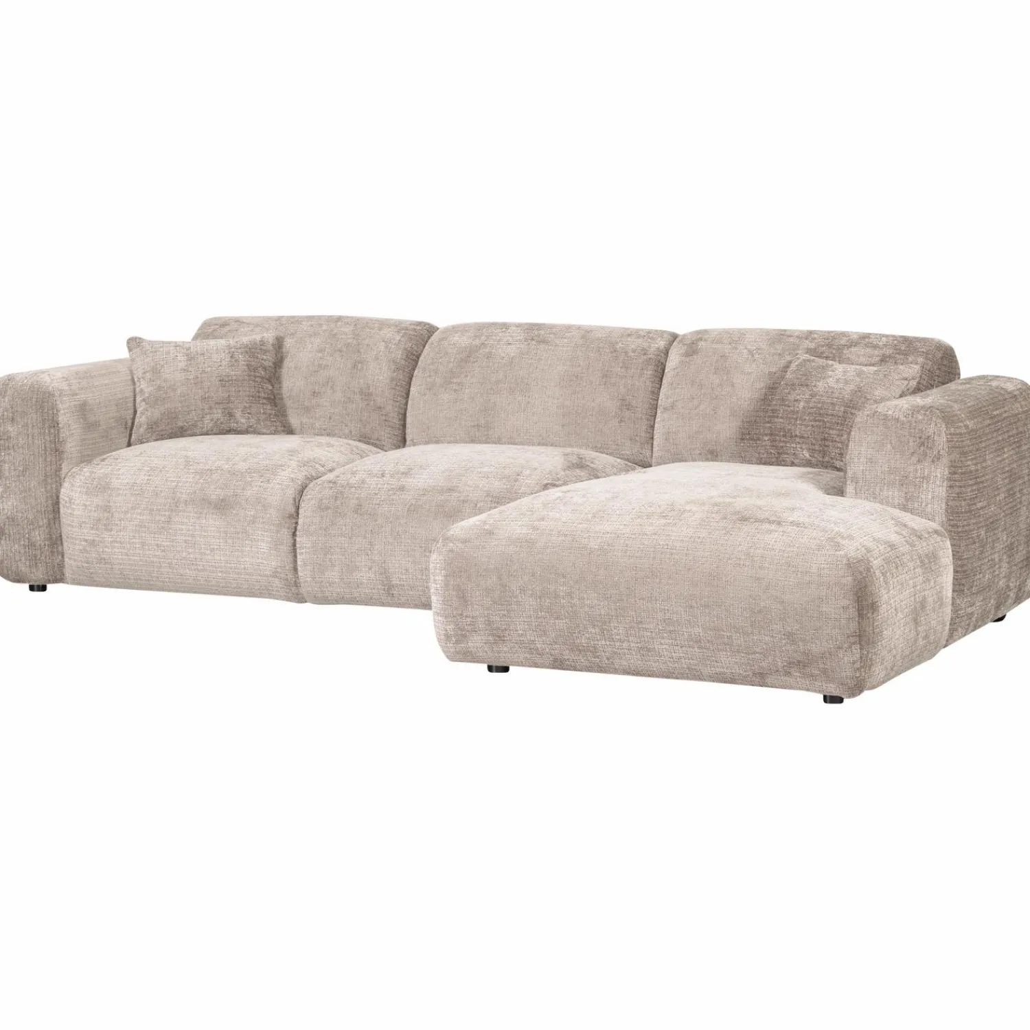 Hot WOOOD Cloud chaise longue bank rechts chenille Naturel
