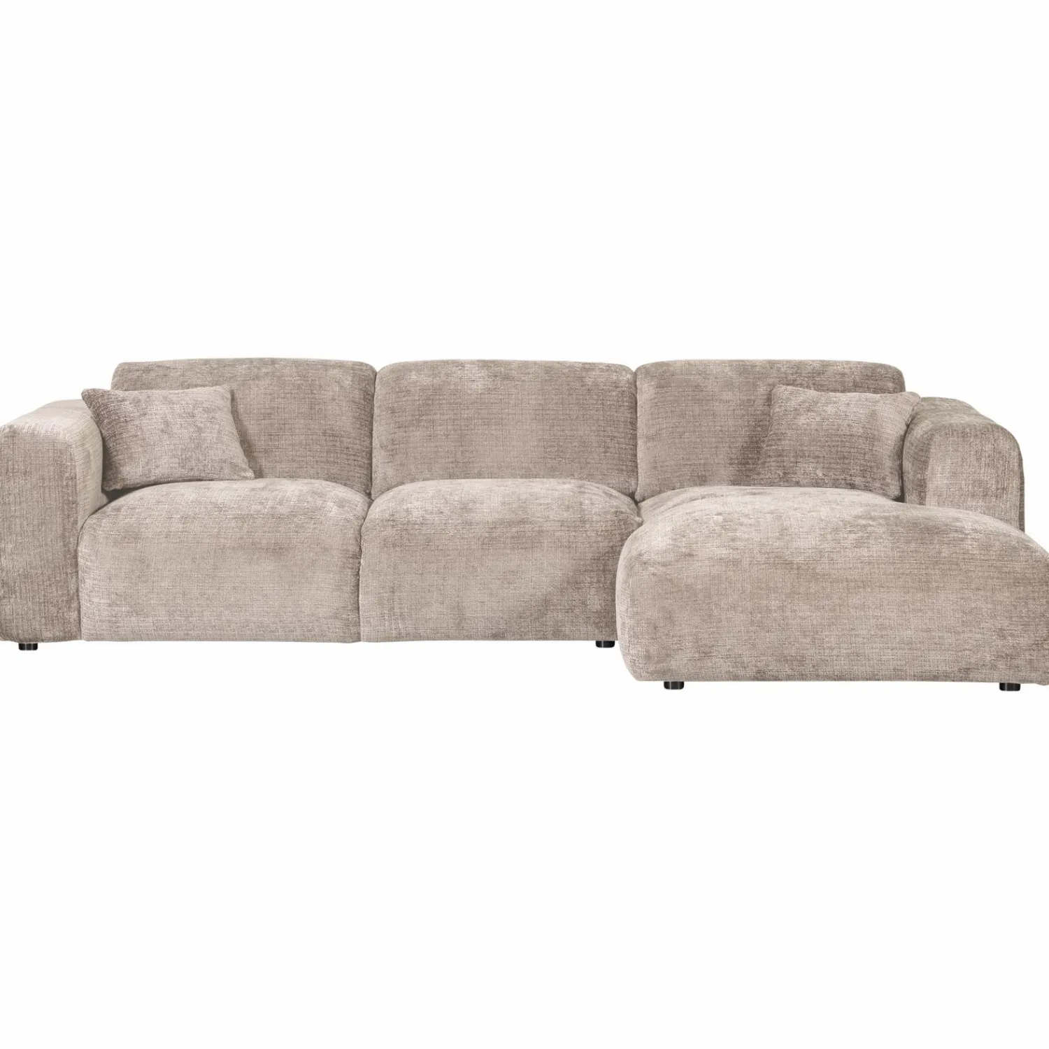 Hot WOOOD Cloud chaise longue bank rechts chenille Naturel