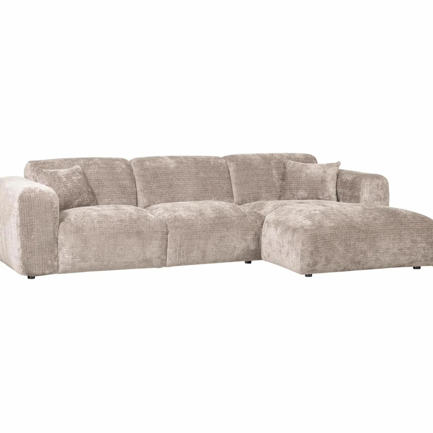 Hot WOOOD Cloud chaise longue bank rechts chenille Naturel