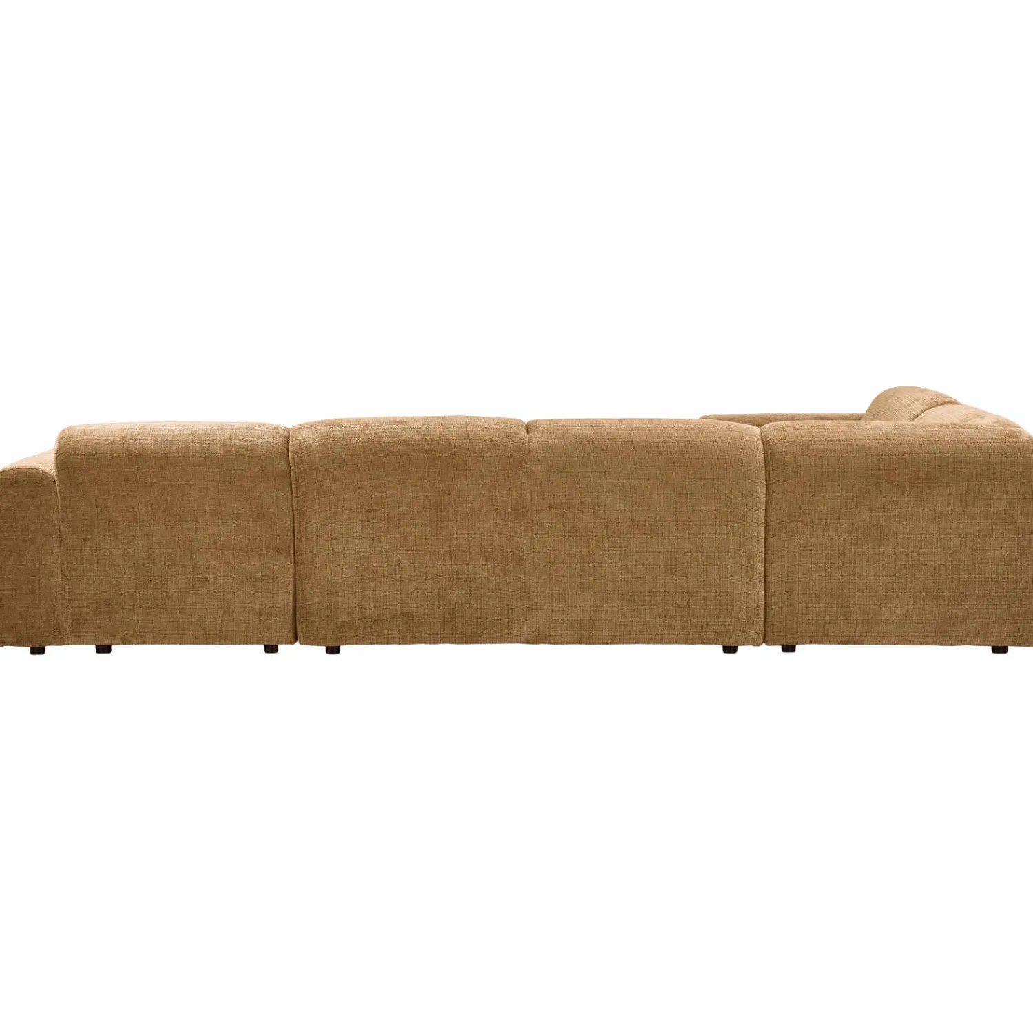 Discount WOOOD Cloud hoekbank links geweven chenille Honinggeel