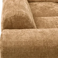 Discount WOOOD Cloud hoekbank links geweven chenille Honinggeel