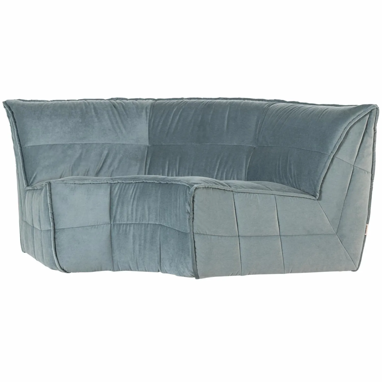 New WOOOD Cluster hoekelement velvet turquoise blauw