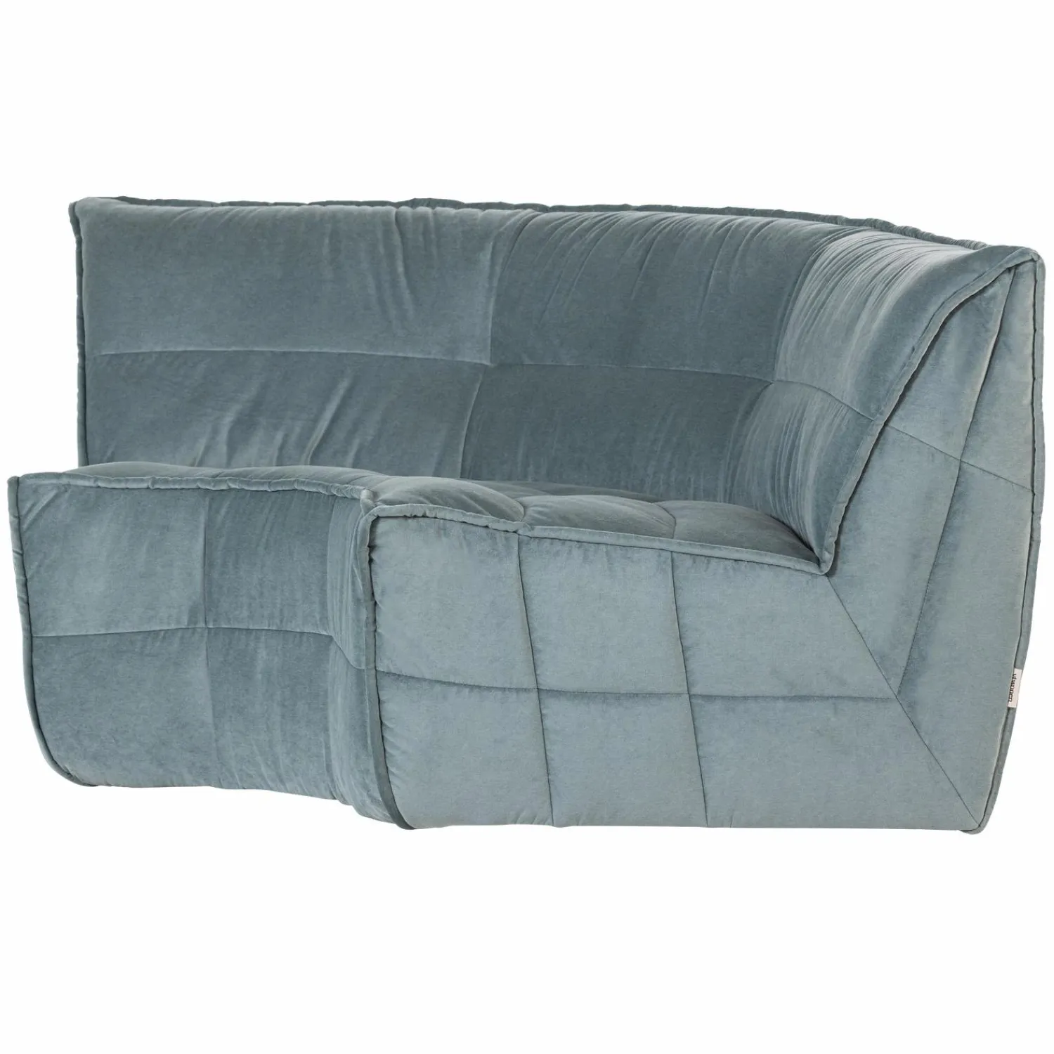 New WOOOD Cluster hoekelement velvet turquoise blauw