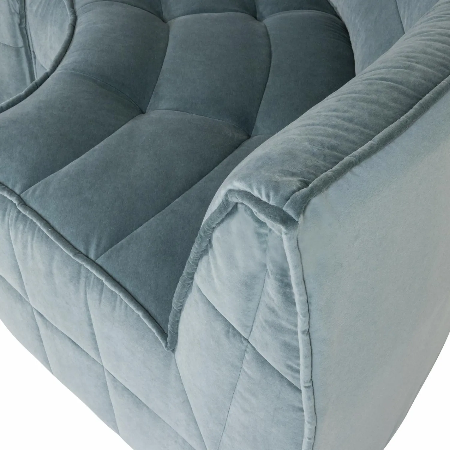 New WOOOD Cluster hoekelement velvet turquoise blauw