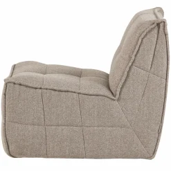 Discount WOOOD Cluster 1-zits element bouclé bruin Khaki