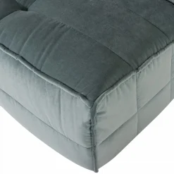 Best WOOOD Cluster 1-zits element velvet blauw Turquoise