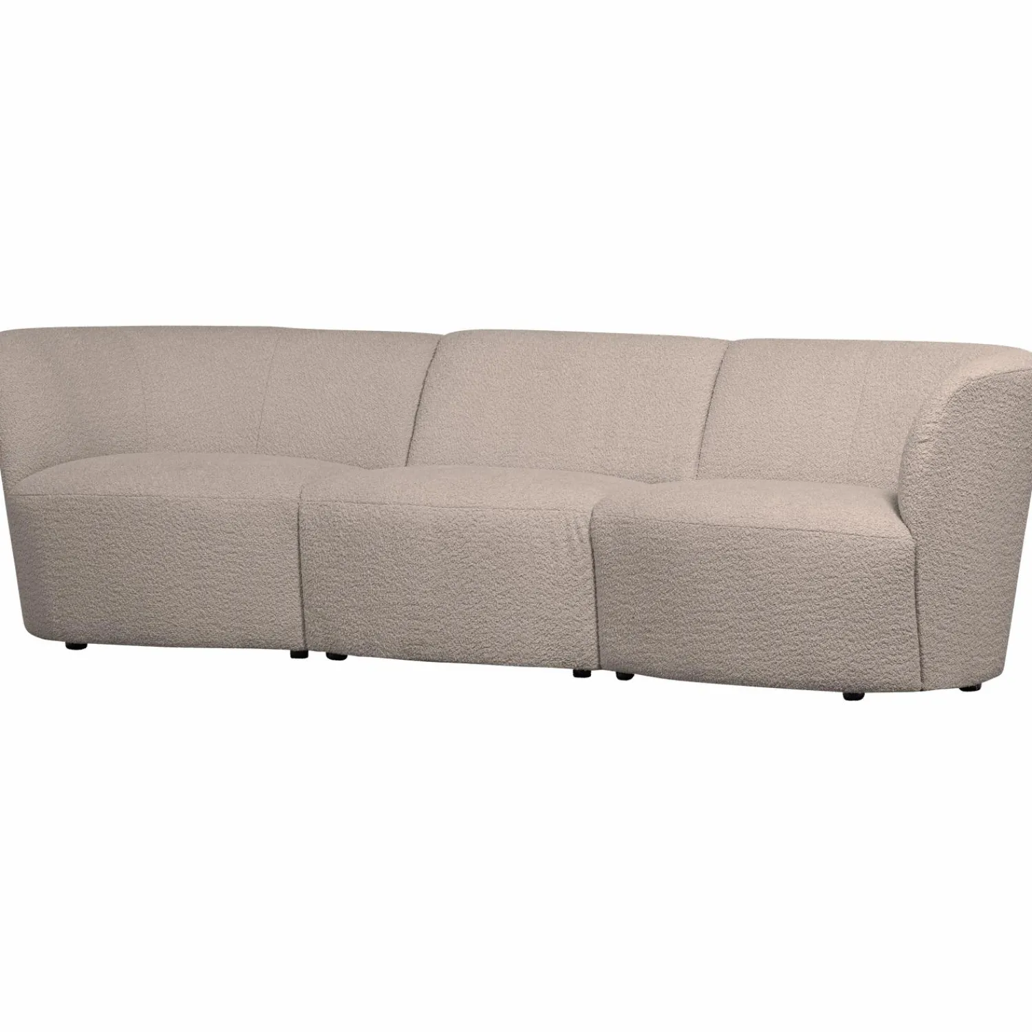 Clearance WOOOD Coco 3-zits bank bouclé Zand